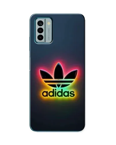 Чехол для Nokia G22 с картинкой «Неоновый Adidas»
