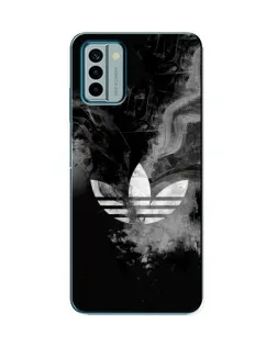 Чехол для Nokia G22 с картинкой «Абстрактный дым Adidas»