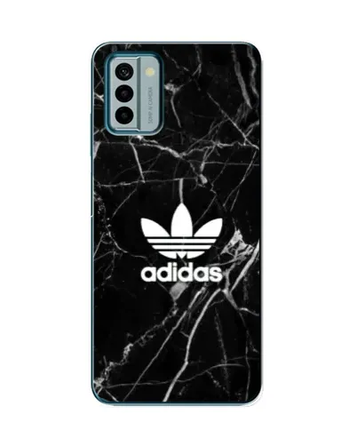 Чехол для Nokia G22 с картинкой «Белый мрамор Adidas»