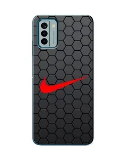 Чехол для Nokia G22 с картинкой «Nike — карбоновая сетка»