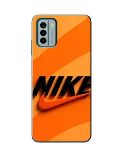 Чехол для Nokia G22 с картинкой «Оранжевый драйв Nike»