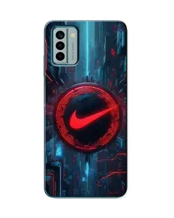Чехол для Nokia G22 с картинкой «Техногенный стиль Nike»