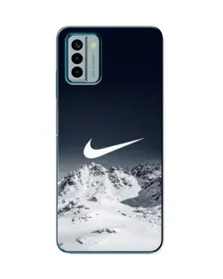 Чехол для Nokia G22 с картинкой «Nike — зимние горы»
