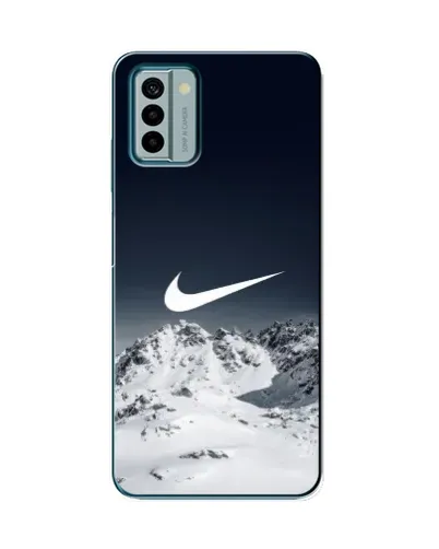 Чехол для Nokia G22 с картинкой «Nike — зимние горы» Чехол для Nokia G22 с картинкой «Nike — зимние горы»