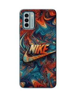 Чехол для Nokia G22 с картинкой «Nike в абстракции»