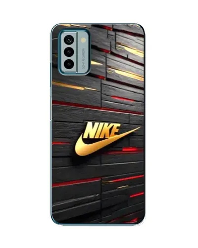 Чехол для Nokia G22 с картинкой «Золотой Nike на металле» Чехол для Nokia G22 с картинкой «Золотой Nike на металле»