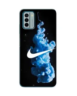 Чехол для Nokia G22 с картинкой «Nike и синий дым»