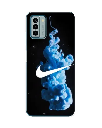 Чехол для Nokia G22 с картинкой «Nike и синий дым» Чехол для Nokia G22 с картинкой «Nike и синий дым»