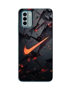 Чехол для Nokia G22 с картинкой «Nike — эффект разломов»