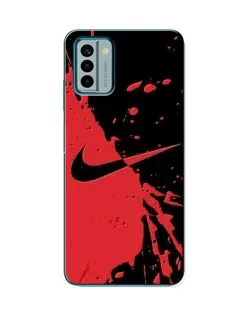 Чохол для Nokia G22 з картинкою «Червоні бризки Nike»