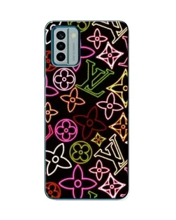 Чехол для Nokia G22 с картинкой «Неоновый микс Nike»
