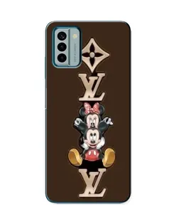 Чехол для Nokia G22 с картинкой «LV и Микки Маус»