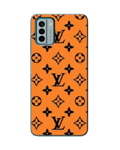 Чехол для Nokia G22 с картинкой «Оранжевый стиль LV»