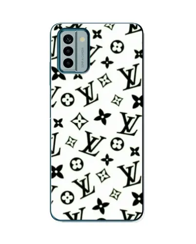 Чехол для Nokia G22 с картинкой «Монохромный хаос LV»