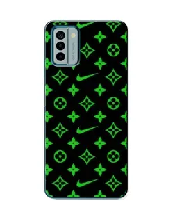 Чехол для Nokia G22 с картинкой «Неоновый принт LV»