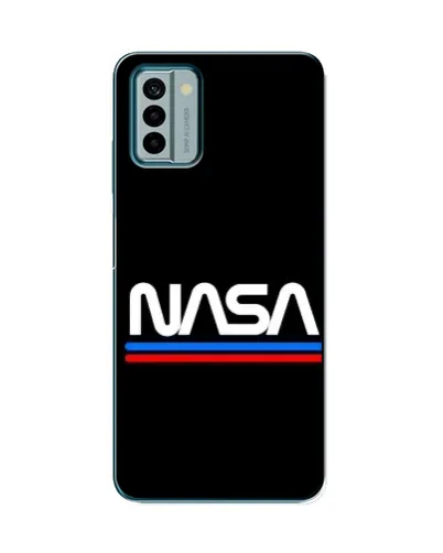 Чехол для Nokia G22 с картинкой «NASA — классика Red Blue» Чехол для Nokia G22 с картинкой «NASA — классика Red Blue»