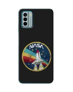 Чехол для Nokia G22 с картинкой «NASA — эмблема миссии»