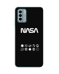 Чехол для Nokia G22 с картинкой «NASA — технический принт»