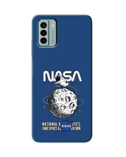 Чехол для Nokia G22 с картинкой «NASA — лунная миссия»