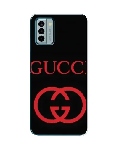 Чехол для Nokia G22 с картинкой «Gucci — красный логотип»