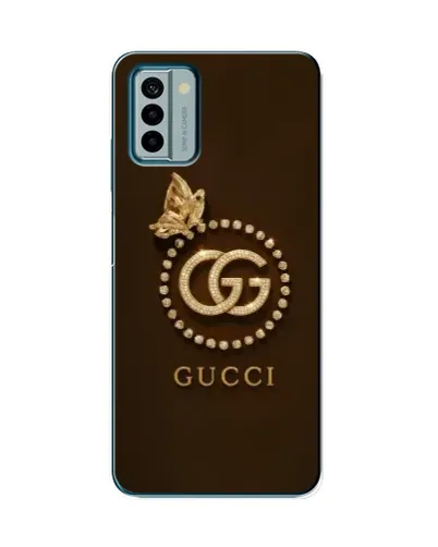 Чехол для Nokia G22 с картинкой «Gucci — золотая бабочка»
