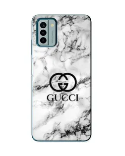 Чехол для Nokia G22 с картинкой «Gucci — мраморный шик»