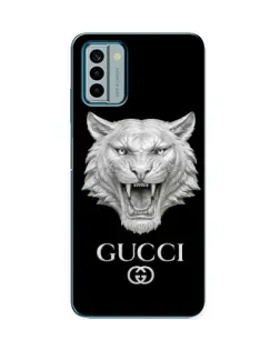 Чохол для Nokia G22 з картинкою «Gucci — срібний лев»