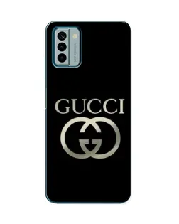 Чохол для Nokia G22 з картинкою «Gucci — золото на чорному»