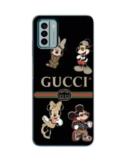 Чохол для Nokia G22 з картинкою «Gucci — герої Disney та монограма»