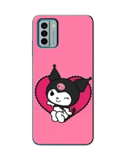 Чехол для Nokia G22 с картинкой «Kuromi — любовь в сердце»
