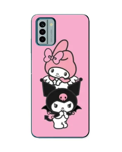 Чехол для Nokia G22 с картинкой «My Melody и Kuromi» Чехол для Nokia G22 с картинкой «My Melody и Kuromi»