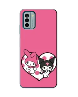 Чехол для Nokia G22 с картинкой «Kuromi и My Melody»