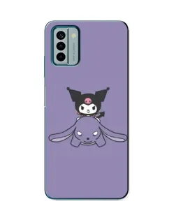 Чехол для Nokia G22 с картинкой «Kuromi на лиловом фоне»