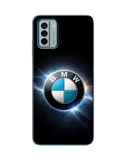 Чехол для Nokia G22 с картинкой «BMW — неоновое сияние»