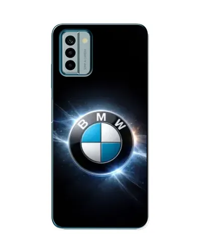 Чехол для Nokia G22 с картинкой «BMW — неоновое сияние»