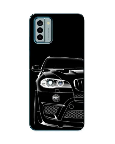 Чехол для Nokia G22 с картинкой «Темный силуэт BMW»