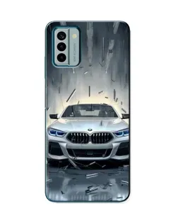 Чехол для Nokia G22 с картинкой «BMW в свете фар»