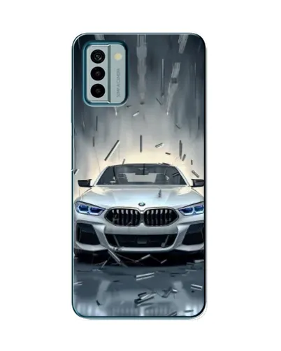 Чехол для Nokia G22 с картинкой «BMW в свете фар»