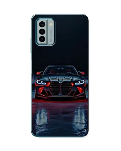 Чехол для Nokia G22 с картинкой «BMW на мокрой дороге»