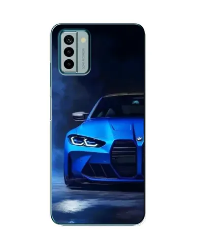Чехол для Nokia G22 с картинкой «Голубая BMW M4»