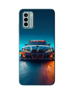 Чохол для Nokia G22 з картинкою «BMW — вогні неону»