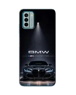 Чохол для Nokia G22 з картинкою «BMW крізь нічне місто»