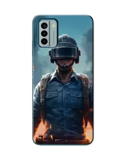 Чехол для Nokia G22 с картинкой «PUBG — реалистичный герой»
