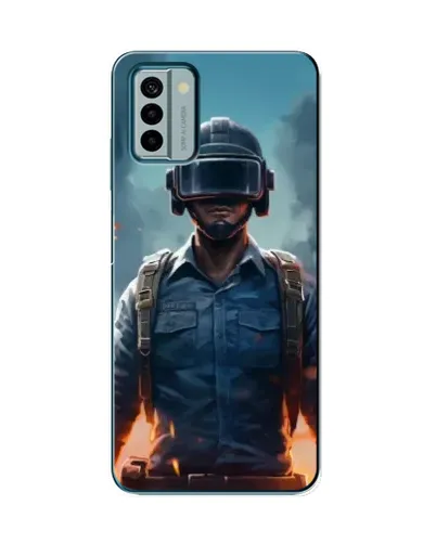 Чехол для Nokia G22 с картинкой «PUBG — реалистичный герой»