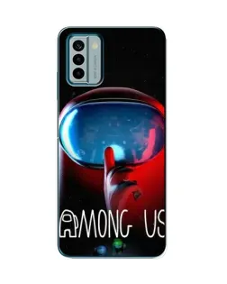 Чехол для Nokia G22 с картинкой «Красный импостер — макро»