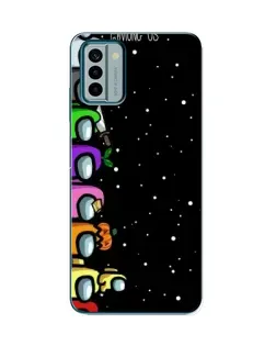 Чехол для Nokia G22 с картинкой «Команда Among Us»
