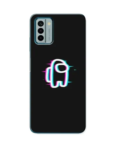 Чехол для Nokia G22 с картинкой «Among Us неон»