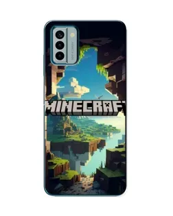 Чехол для Nokia G22 с картинкой «Пещера Майнкрафт»