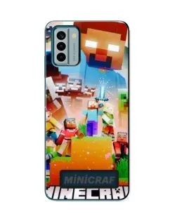 Чехол для Nokia G22 с картинкой «Minecraft герои игры»