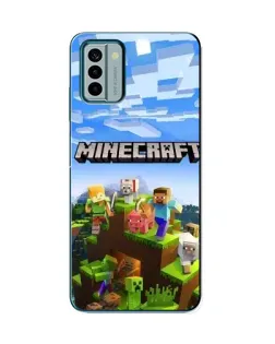 Чехол для Nokia G22 с картинкой «Minecraft классический мир»